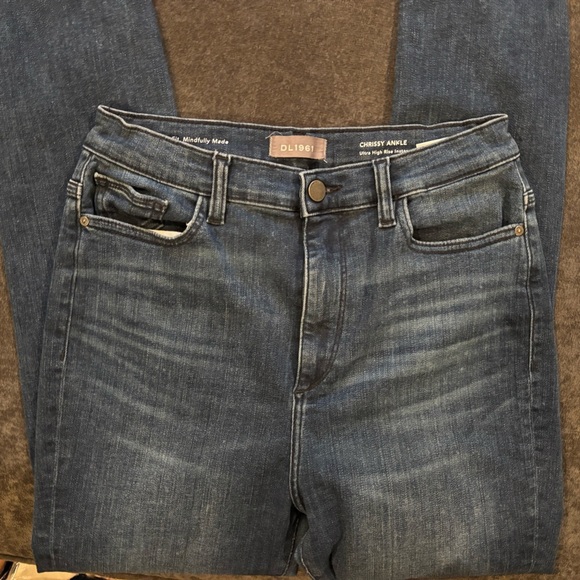 DL1961 Dark Blue Skinny Jeans - Picture 1 of 5